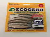 ECOGEAR BTS Shads 4.5 inch (6pk) - Scented Soft Lures