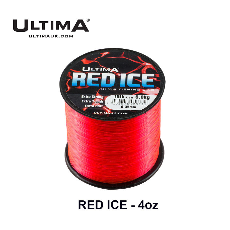 bulk spool ice fishing line ULTIMA RED ICE - Mono